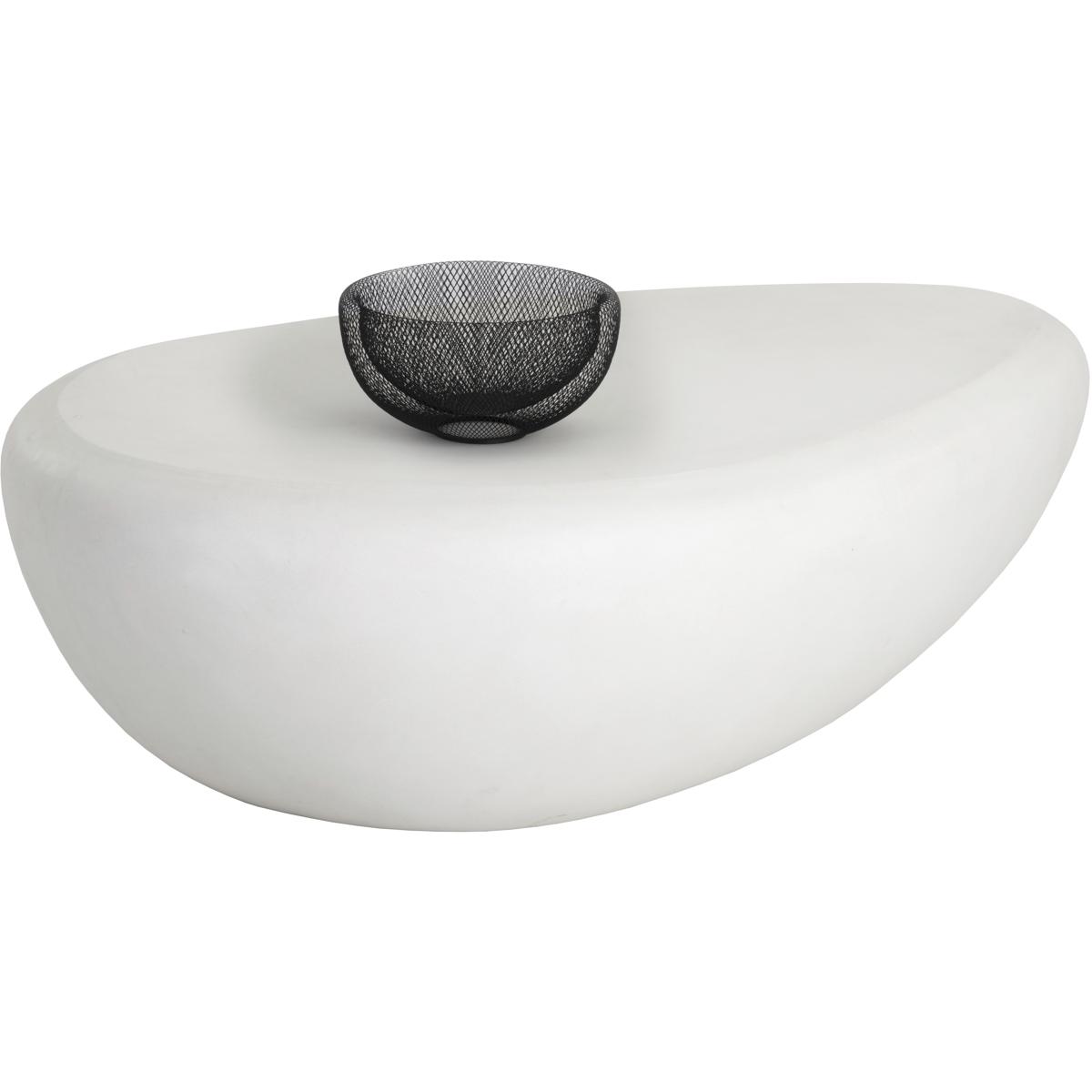 SUNPAN 108488 Corvo 54 X 34 inch White Outdoor Coffee Table, Large